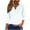 White, variant on Fouhkni Womens Tunic Tops Loose Fitted Long Sleeve Notch V Neck Casual Fall Plain Comfy Shirts