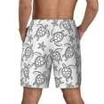 thumbnail image 4 of Daiia Sea Turtle Mens Swim Trunks Swim Shorts Quick Dry Swim Shorts with Mesh Lining Pockets-X-Large, 4 of 9