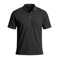 thumbnail image 5 of Hearthz Mens Polos Short Sleeve 3 Buttons Lapel Golf Polos for Men Textured Knit Mens Golf Polo Shirts Tennis Shirt Black L, 5 of 7