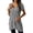 Grey, variant on Womens Tops Casual V-Neck Tunic Tops with Pockets Solid Color Short Sleeves Summer Tops for Women (Black L)