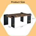 thumbnail image 6 of Walnut-Colored Mdf Coffee Table, Suitable For Modern Minimalist Living Rooms And Leisure Areas, With Product Dimensions Of 39.3*23.6*17.7Inches, 6 of 9