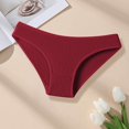 thumbnail image 2 of Lunuaoe Women's Ribbed Cotton Briefs, Mid-Low Waist Threaded Panties, Soft Breathable Everyday Underwear, 2 of 8