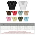 thumbnail image 4 of Yokua Women Y2k Crop Top y2k summer tops Sleeveless Crop Tops V Neck Slim Fit TShirt, 4 of 20