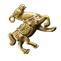 LOLIPPYY DIY Horse Charms for Jewelry Making Brass 1Pcs 1.3X1.1in