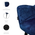 thumbnail image 4 of SET DE 2 SILLAS VELVET MODERNAS PARA COMEDOR MARCA GRAVITA, 4 of 7