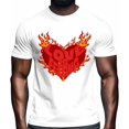 thumbnail image 2 of Mens T Shirts Valentine's Day Love Short Sleeve Casual Men's Tee Tops Graphic T-Shirts for Teen Boys/Men, 2 of 8