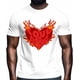 thumbnail image 2 of Camisetas casuales de manga corta con estampado de amor para hombre, camisetas gráficas para el Día de San Valentín, 2 of 8