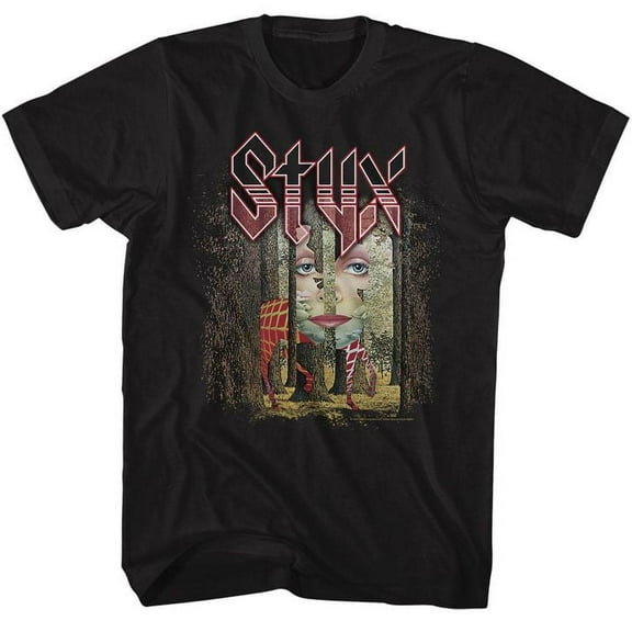 Styx The Grand Illusion Black Adult T-Shirt 5Xl