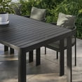 thumbnail image 4 of Tahoe Aluminum Extendable Dining Table in Gray, 4 of 10