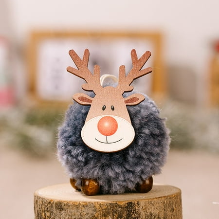 

Dreamhall Christmas Decoration Supplies Lamb Pompom Elk Atmosphere Christmas Tree Pendant