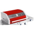 thumbnail image 6 of Monument Grills 4-Burner Propane Gas Grill in Red with Clear View Lid, LED Controls, Side and Sear Burners, 6 of 9