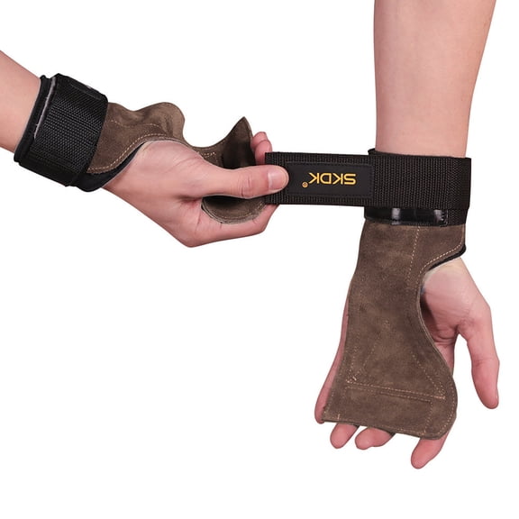 Leather With Wrist Hand Wraps Padded MMA Boxing Weightlifting Fitness Banda