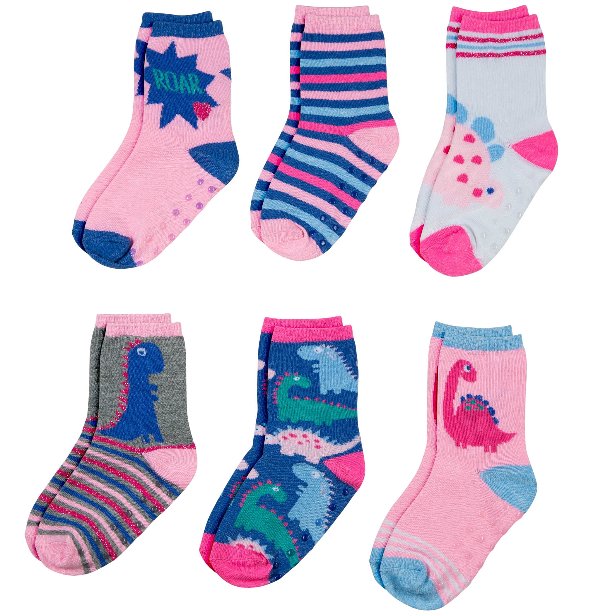 Jefferies Socks Infant Baby "I Love Grandma" Blue Pink Socks 3 Pair Pack 