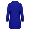 thumbnail image 5 of Niaviben Tweed Coat Double Breasted Peacoat Women Long Peacoat Women Womens Jackets Dressy Casual Women's Jacket Womens Coats Wool Pea Coat for Women Blue 5XL, 5 of 6