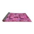 thumbnail image 2 of Ahgly Company Indoor Round Abstract Pink Modern Area Rugs, 5' Round, 2 of 4