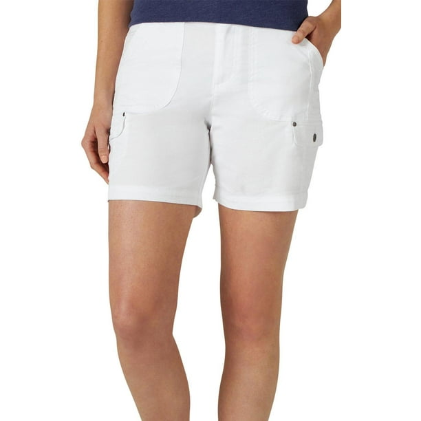 Lee - Lee Womens Flex-To-Go Solid Relaxed Fit Cargo Shorts - Walmart ...