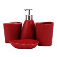 Enigma Ceramic Toothbrush Holder, Matte Red