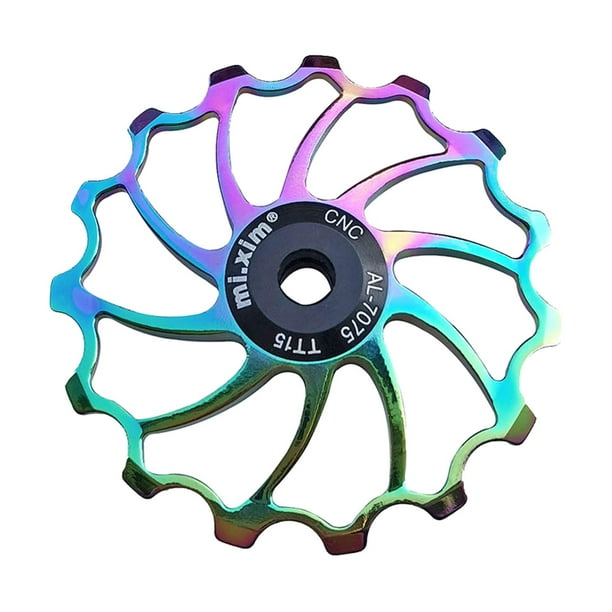 Polea de cambio trasero para bicicleta de montaña, polea de rueda jockey con rodamiento cerámico para bicicleta de carretera Vistoso