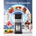 thumbnail image 2 of VEVOR Ice Cream Maker, 7-in-1 Frozen Treat Maker, Frozen Yogurt & Lite Ice Cream, Homemade Ice-Cream Machine with One-Touch Mix-in + Respin for Smooth, Creamy Texture, 2 of 9