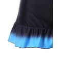 thumbnail image 7 of Xuanfei Women Gradient Print V Neck Back Tie Up Ruffle Hem Skirt Swimsuit, 7 of 7