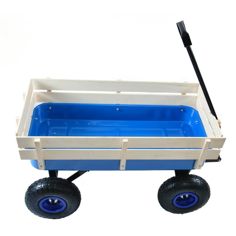 Child's wagon with wooden cheap sides