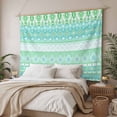 thumbnail image 3 of Teal Green Boho Large Tapestry for Bedroom Wall Hanging Tapestry, Vintage Ethnic Tribe Abstract Art Ceiling Backdrop Tapestries Poster Blanket Wall Decor for Teens Room Living Room Dorm 86" x 104", 3 of 8