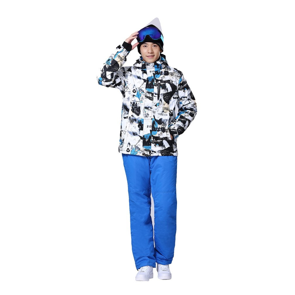 Wild Snow Professional Snow Ski Jacket Pants Suit Waterproof Windproof Outdoor Wear for Skiing Snowboarding for Men by