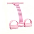 thumbnail image 4 of 6-Tube Resistance Bands with Handles & Foot Pedals, Adjustable Tension Fitness Equipment for Full-Body Workout, Legs Arms Abs Training, Pink, 4 of 8