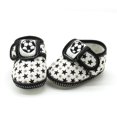 thumbnail image 4 of Newborn Baby Shoes for Infant Girl Anti-slip and Dirt-resistant Rubber Sole Cotton Paw Print Booties Flats Toddler with Magic Tape, 4 of 5