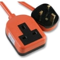 thumbnail image 1 of PRO ELEC - Rubberised Plastic 1-Gang Extension, Orange, 10m Lead, 1 of 1
