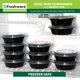 thumbnail image 2 of Freshware - Contenedores para comida, con tapa, libres de BPA, apilables, aptos para el microondas/lavavajillas/congelador, control de porciones para 21 fías, 680g. multiuso, 30 Pack, 28oz, 2 of 9