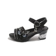 thumbnail image 5 of enyan Toddler Girls Shoes Kids Sandals Boys Girls Slide Summer Non-slip Toddler Slippers with Adjustable Straps for Indoor & Outdoor,Black,Size 11.5, 5 of 7