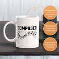 thumbnail image 3 of Composer 11oz Ceramic Coffee Mug | Novelty Cup for Musicians, 3 of 8