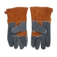 thumbnail image 4 of Protective Mitts, Cooking Fire Resistant Gloves Outdoor Fireproof With 3 Compartment Pockets For Oven Coffee, 4 of 8