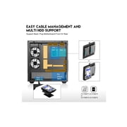 DIYPC ARGB-N6-BK Black Dual USB3.0/ 1 xType C Tempered Glass ATX Gaming Computer Case w/ Dual Tempered Glass Panel and 4 x ARGB PWM Fans (Pre-Installed). Support BTF Back Plug MB