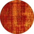 thumbnail image 1 of Ahgly Company Indoor Round Abstract Yellow Modern Area Rugs, 4' Round, 1 of 4