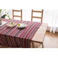 thumbnail image 2 of Rectangle Polyester Tablecloth Vintage Printed and Spill Proof Water Resistant Table Cover for Home and Kitchen (Boho Red, 55"x70"), 2 of 6