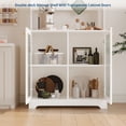 thumbnail image 5 of 71" Pantry Storage Cabinet with 2 Doors - Kitchen Pantry Storage Cabinet with Adjustable Shelves & DIY Pegboard,Kitchen Organizer for Dining/Living Room (31.5"x15.5"x71"), 5 of 8