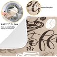 thumbnail image 5 of Coffee Dish Drying Mat 16 x 18 Inch Coffee Drying Mat with High Absorbent Reversible Microfiber Coffee Kitchen Mat Dish Rack Pad Dish Drainer Mat Brown Coffee Mat for Kitchen Counter Coffee Bar, 5 of 6