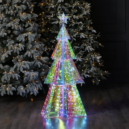 Seasonal LLC Christmas LED Lights - Prismatic Iridescent Tree 45