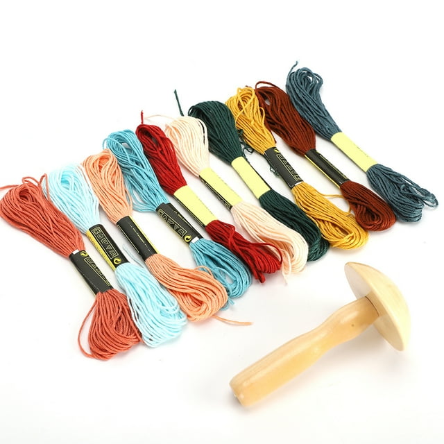 Fournitures de Reprisage, Trousse de Fournitures de Reprisage en Bois Fil à Coudre Outils de Couture Valeur Imbattable