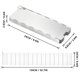 thumbnail image 4 of Camping Stove Windscreen 16 Plates Folding Outdoor Stove Windshield Camp Stove Wind Screen Aluminium Alloy Windshield for Butane Burner Grill Wind Blocker Shield, 4 of 5