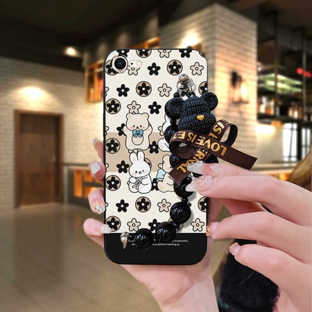 LYM-Phone Case For iphone 7/8/iphone SE 2020/SE2, Skin-friendly feel Back Cover Waterproof Simplicity Cartoon silicone Anti-knock protective case cute soft case Dirt-resistant
