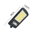 thumbnail image 3 of Luces de calle solares lúmenes Luces de calle con energía solar al aire libre Sensor de movimiento, Luz de calle solar de seguridad del atardecer al amanecer, 3 of 7