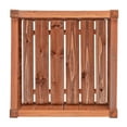 thumbnail image 3 of Leisure Season Preston Square Wood Planter in Medium Brown, 3 of 5