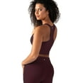 thumbnail image 2 of YITTY Active Women's UltraLuxe Built-in Bra Tank Top, Athleisure, 4-Way-Stretch, Burgundy, L, 2 of 7