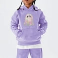 thumbnail image 2 of YunPes Girls Hoodies Oversized Baggy Long Sleeve Sweatshirt Cute Cartoon Ghost Halloween Shirt Teen Fall Winter Daily Wear, 2 of 6