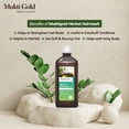 thumbnail image 4 of Mukti Gold Hairwash Combo (500 ml)-Pack of 2 | Made with 100% Ayurvedic Herbs Juice & Extracts, 4 of 6