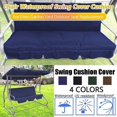 thumbnail image 4 of Porch Swing Cushion Replacement Cover Blue Swing Seat Cushion Cover, 4 of 5