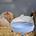 thumbnail image 6 of FashionCha Bath house for small animals bath container Hamster bath box for Chinchilla mice Blue, 6 of 9